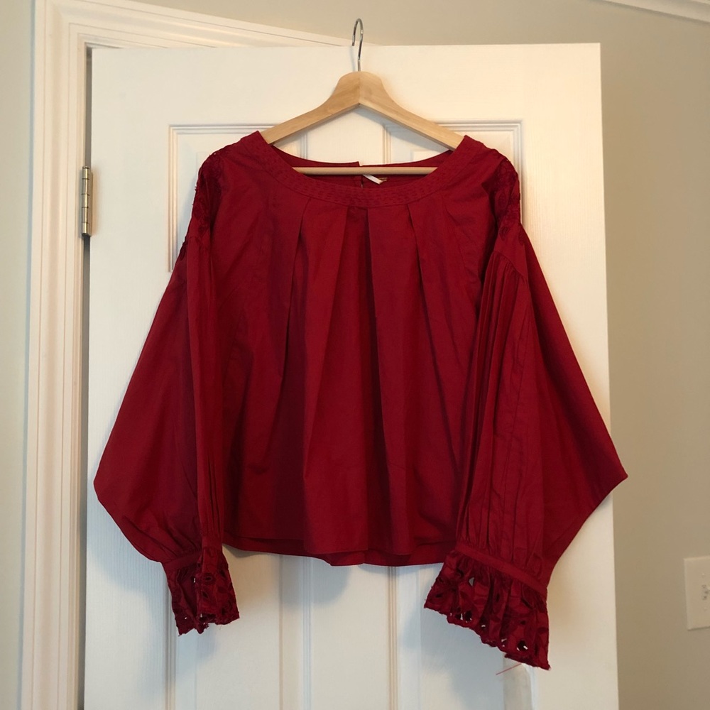 Red FP Blouse